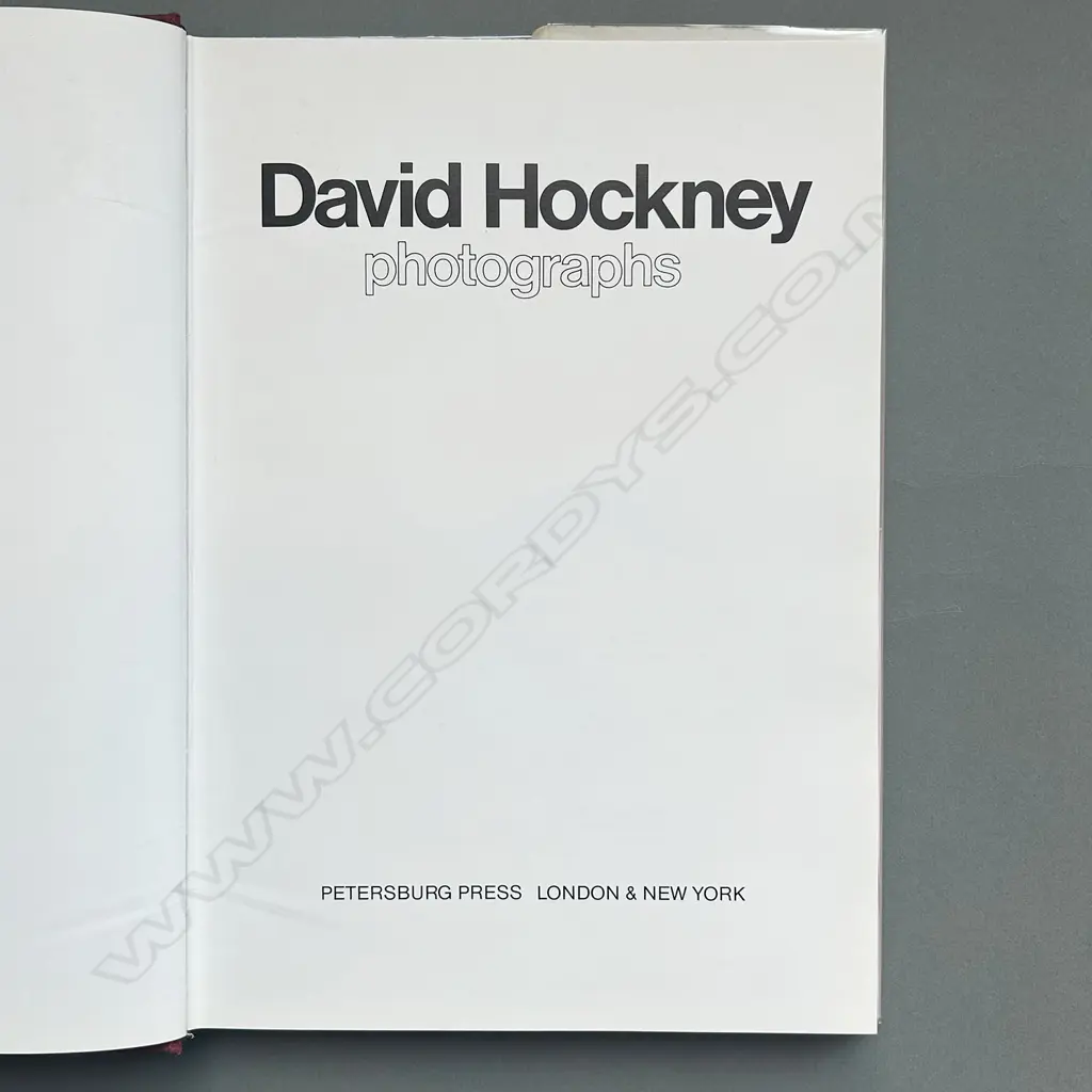 DAVID HOCKNEY: PHOTOGRAPHS Image 1++